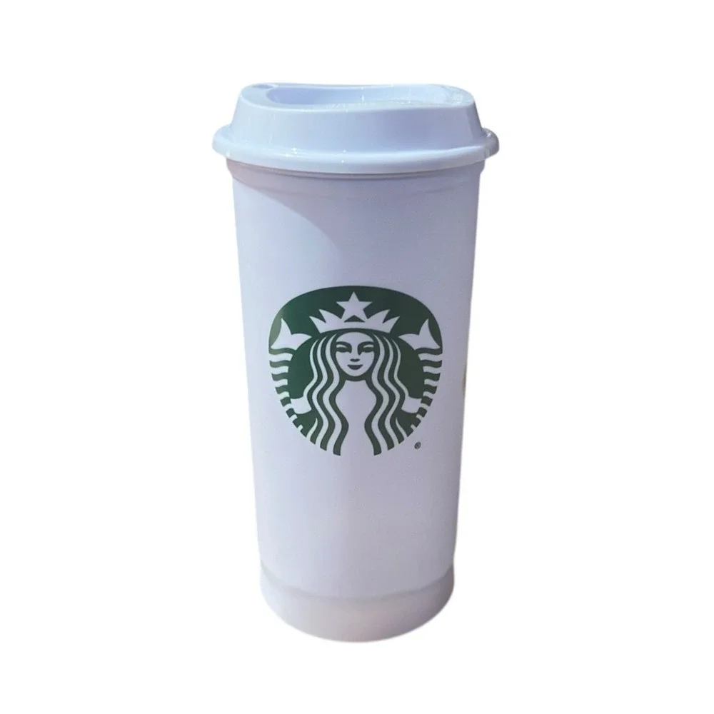 Starbucks‎ White Travel Tumbler Reusable Cup CU Buffalos Logo